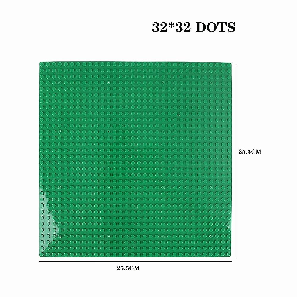 Classic Baseplate 32x32 Dots Building Blocks Bricks Base Plates DIY Plastic Board Building Blocks Baseplates Construction Toys