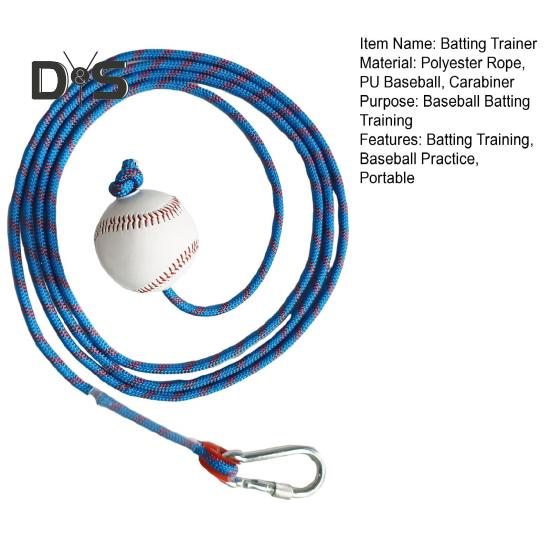 Baseball Batting Swing Trainer Enhance Hitting Skills with Baseball Hitting Rope And Toss Softball Swing Hitting Trainer Aid