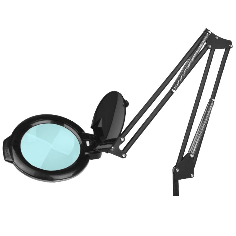 LED Magnifying Lamp Glow Moonlight 8013/6" Black With Stand