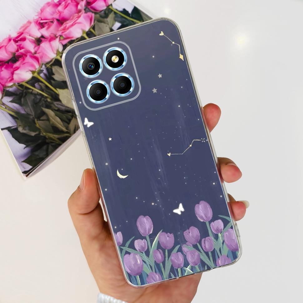 

For Honor X8 5G Phone Case HonorX8 HonorX6 Cute Butterfly Colorful Soft Silicone Tpu Cover For Honor X6 X8 X 6 X 8 5G Case Honor X8 5G