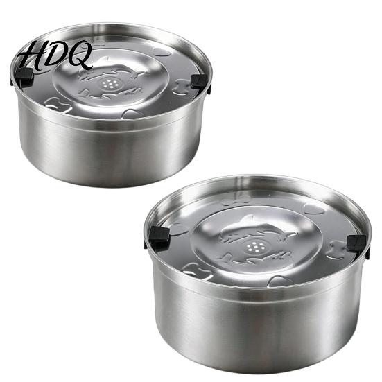 No Wet Mouth Dog Water Bowl 1.2/3.2L Stainless Steel Bowl No-Spill Slow Drinking Stable Base Pet Anti-Splash Non-Slip Dispenser for Small Medium