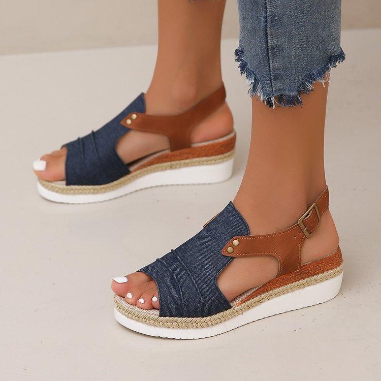 Fashion Women Wedges Sandals New Summer Lightweight Shoes for Women Platform Casual Sandals Women Beach Luxury Designer Sandals