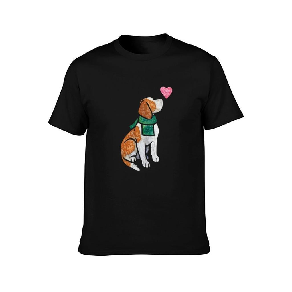 Watercolour Beagle TShirt Soft Casual Short Sleeve Cotton Tee