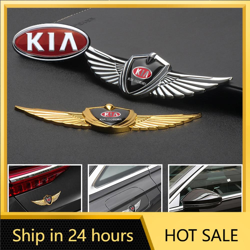 2026 Hot Car Sticker Car Styling Metal Auto Body Trunk Car Wings Side Mark Sticker For KIA Rio Ceed Sportage Cerato Soul Sorento