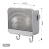 Toilet Dust-Proof Belt Cover Drain Soap Box, Wall Mounted Seamless With Hook Soap Storage Rack