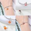 Original Charms Copper Luminous Halloween Pumpkin Car Pendant Red Epoxy Skull Apple Bead Fit Bracelet Women Jewelry Diy Gift
