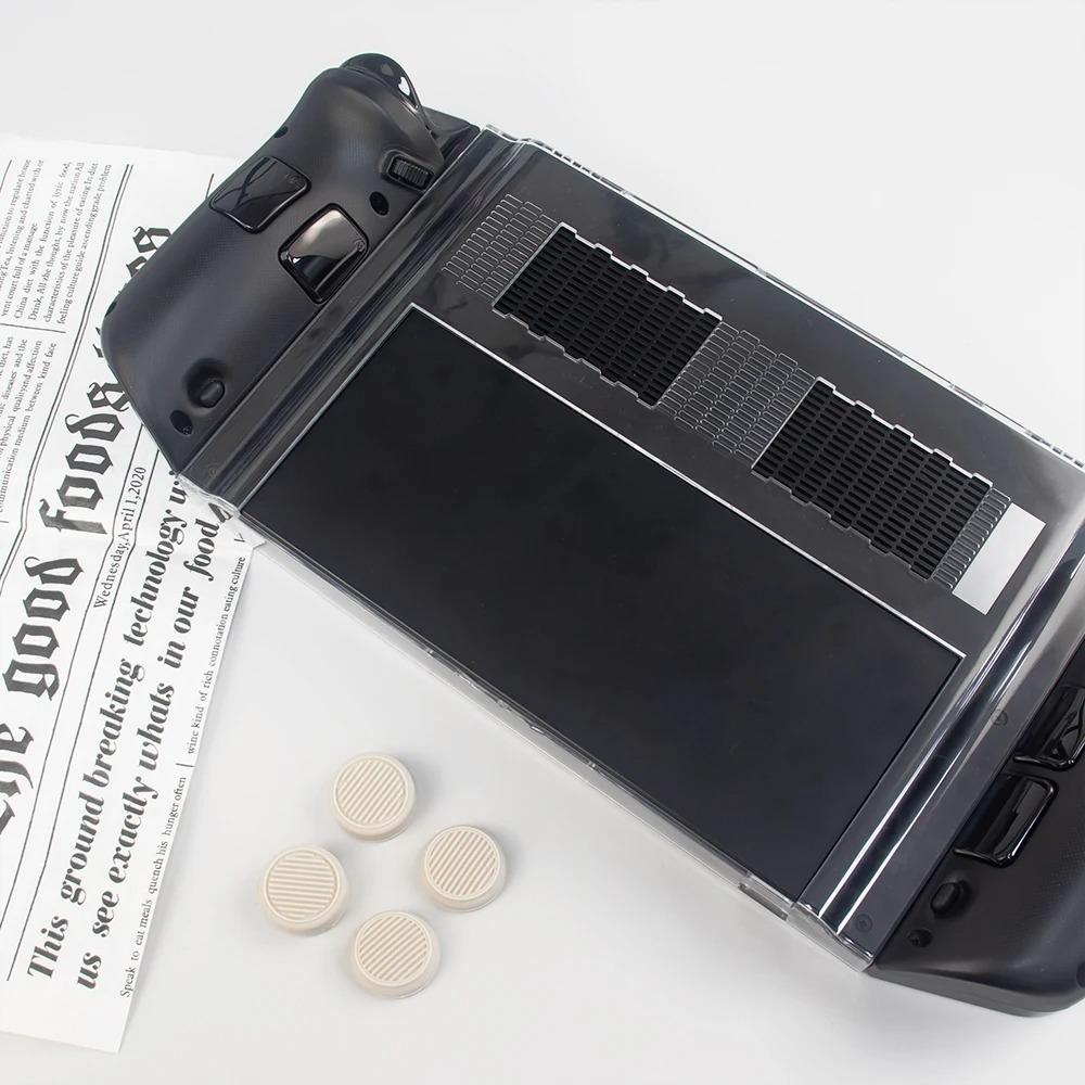 Protective Case PC Shock-Absorption Protection Cover Anti-Scratch Non-Slip with 4 Thumb Grip Caps for Lenovo Legion Go Handheld