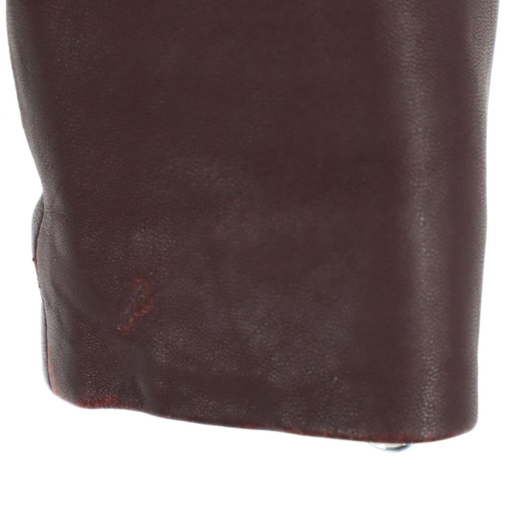 TAKEO KIKUCHI Long sleeve No-collar zip-up single leather jacket Men's Used