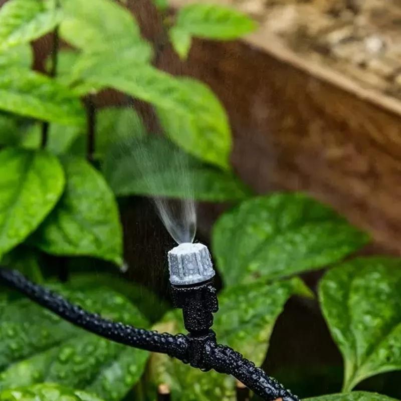 Nouă irigare 10 metri 10 aspersoare Duze DIY Pulverizator de apă Sistem de duză de răcire pentru ceață Sistem de pulverizare agricolă de grădină