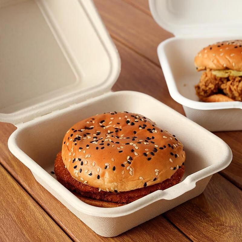 JingJingRS Disposable Pulp Locking Food Boxes