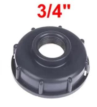 Durable IBC Tank Fittings S60X6 Coarse Threaded Cap 60mm Female Thread To 1/2",3/4",1" Adaptor Connector
