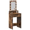 Makeup Table with Storage Brown 50 x 41 x 140 cm Engineered Wood