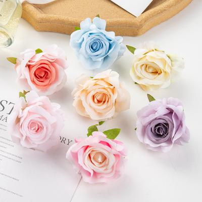 10/50 Stück Seidenrosen Scrapbook Hochzeit Garten Heim Party Dekor Weihnachtskränze Zubehör Süßigkeitenbox Künstliche Blumen Günstig