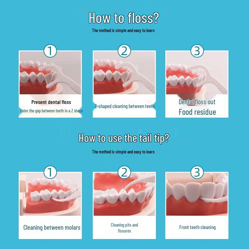 Dr. Tooth Ultra-Strong Dental Floss Sticks