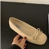 Fashion Fashion Silk Women Ballet Flats Shoes Footwear Designer Shallow Female Round Toe Butterfly-Knot Ladies Flats Slides Shoes
