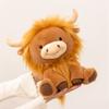 Highland Cattle Plush Toys Simulation Cattle Stuffed Doll Kawaii Toys Hobbies Collection Home Decor Toy Creative Birthday Gifts