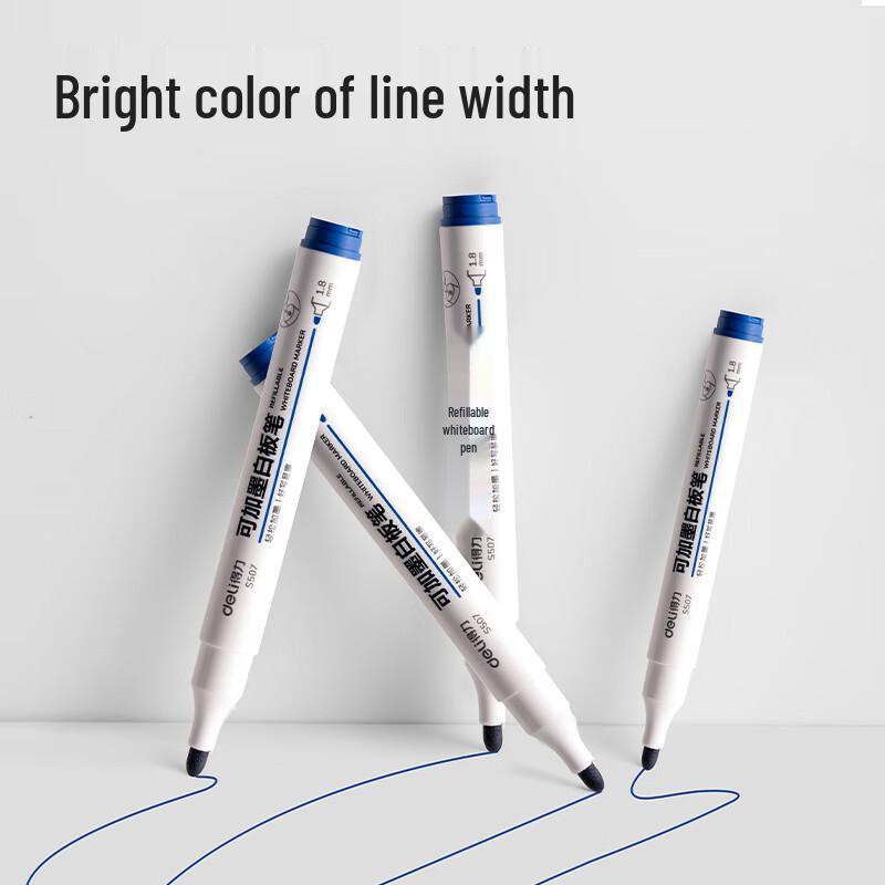 Deli S507 Refillable Whiteboard Markers