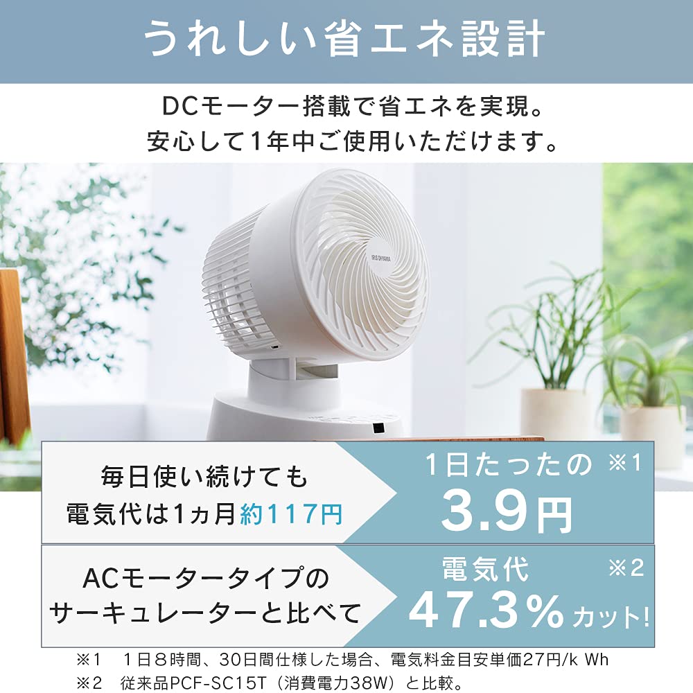 Saving IRIS OHYAMA 16 tatami vertical left and right remote control DC electric air energy power powerful air living room Blue [Power Measures]
