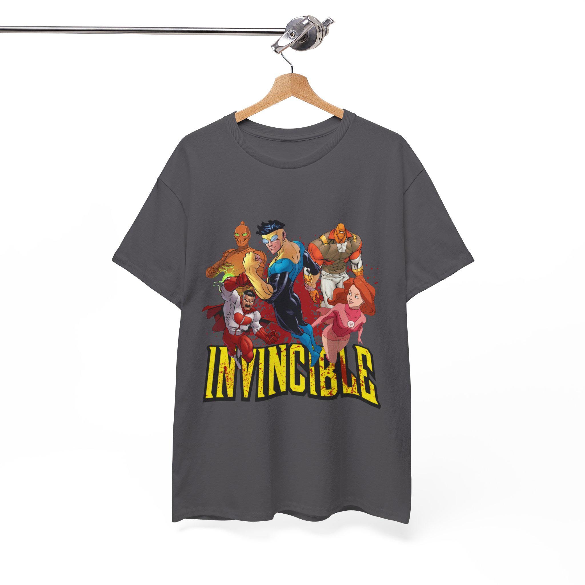 

Invincible Inspired Superhero Graphic Tee Mark Grayson Style 2026 Summer Unisex Women Cotton Oversized Tshirt Fashion Street Y2K 4XL