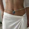 Boho Irregular Stone Rice Beads Waist Chain for Women Fashion Ceramic Shell Metal Belly Chain Beach Sexy Bikini Body Jewelry