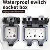 Waterproof Design Electrical Outlet Dust Proof Power Socket Case Wall Switch Socket  Outdoor Use