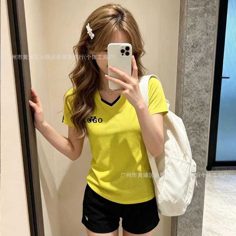 Unisex Quick-Dry Badminton Shirt Shorts Set Training Competition Sportswear Lightweight Athletic Wear