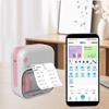 Portable Mini Thermals Printer for Labels Photos and Note Rechargeable Battery No Inks Required Includes 1 Roll Printing Paper