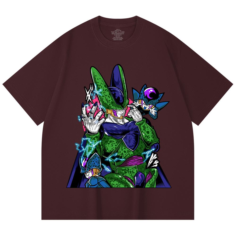 230 Gsm 100% Cotton Dragon Ball V29 Cell Print Unisex Heavy Cotton T Shirt