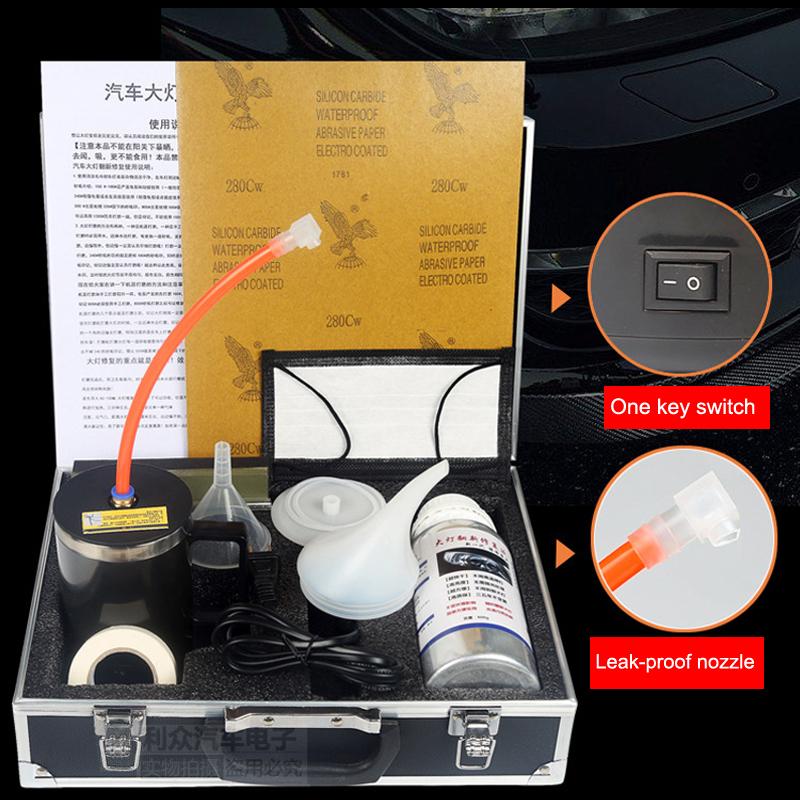 New Headlight Restoration Kit Car Headlight Polish Vehicle Chemical Anti-Scratch Hydrophobic Refurbishment Polishing Tools