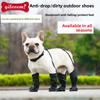 Pet Supplies Dog Outdoor Waterproof Breathable Anti-Dirt Four-Season Polyester Dog Rain Boots