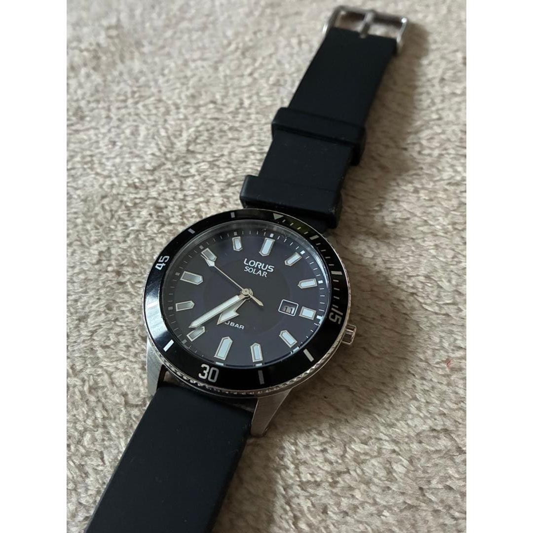 Used [Battery dead] Seiko LORUS solar power 100m waterproof men s watch