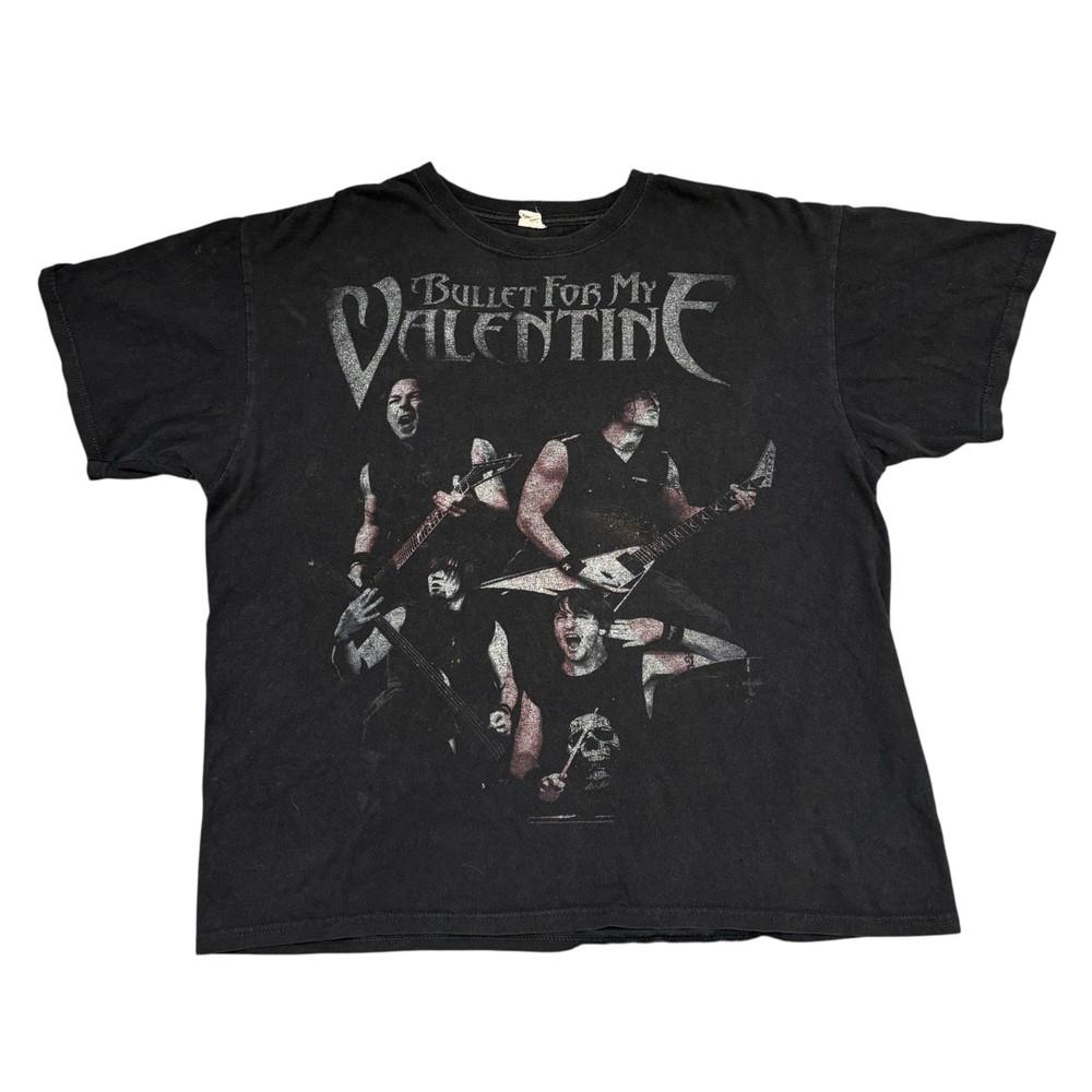 Bullet For My Valentine Shirt XL Men Black Tour Concert Metalcore Band Tee Music Unisex T-Shirt S
