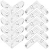 15pcs Fixed Corner Code For Acrylic Boxes Transparent Angle Brackets L-Shaped Shelf Support Bracket No Drill Window Box Bracket