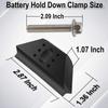 Base Clamp Battery Hold Down, Battery Hold Down with 304 Stainless Steel Bolt Kit, Compatible with Select