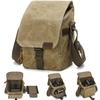 Canvas Shoulder Camera Bag Mirrorless DSLR Instant Waterproof Wear-Resistant Crossbody Neutral Style