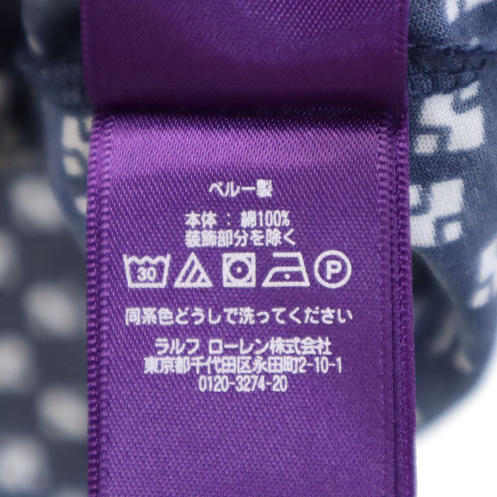 Ralph Lauren Overall Handle Long Sleeve T-shirt XS Navy X White Ron T Women Used