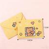 10Pcs Bear Rabbit Blessing Thank Envelope Ins Cartoon Decoration Letter Paper Foldable Beautiful Cartoon Greeting Card