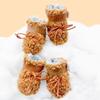 4pcs/set Thickened Dog Cotton Shoes Warm Non-Slip Dog Shoes Breathable Winter Dog Boots  Activities