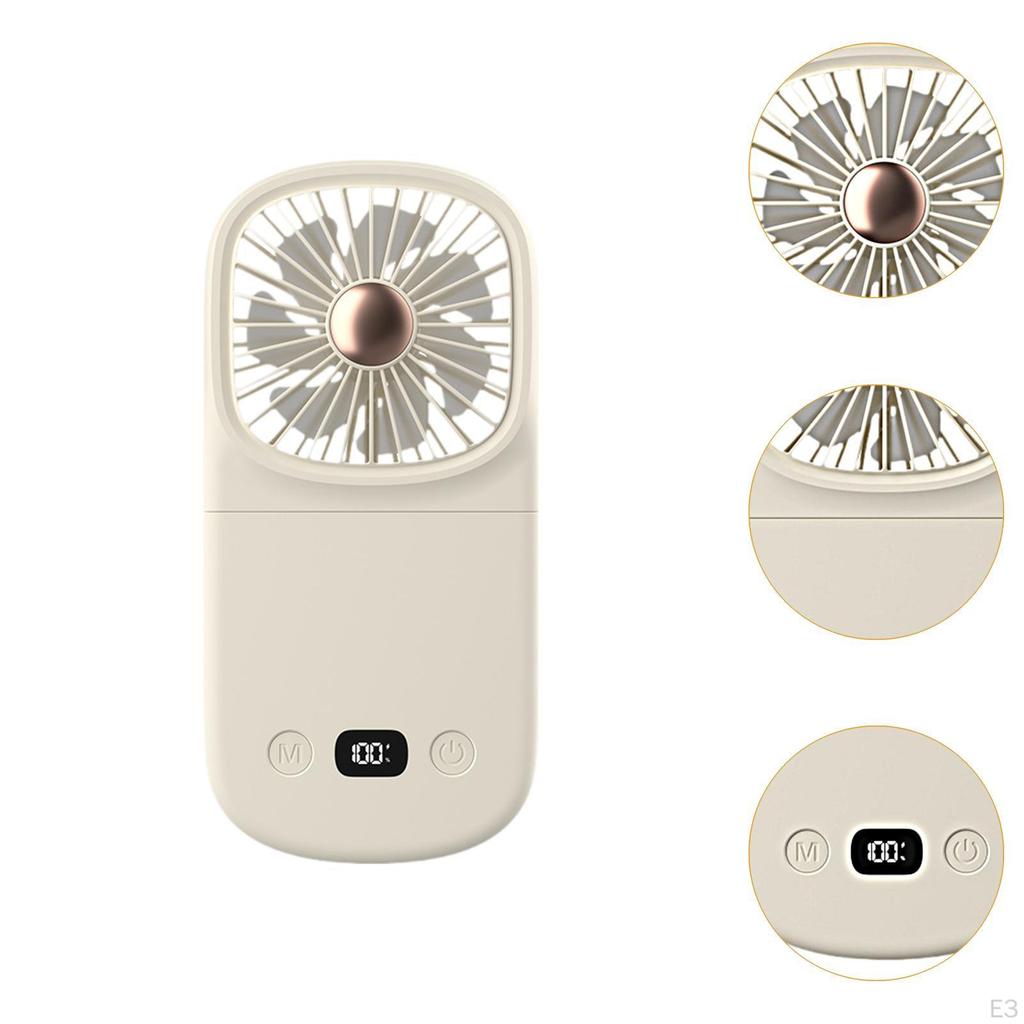 Mini Hang Fan Portable Adjustable Hanging Foldable Small Personal Handheld for Indoor Outdoor,