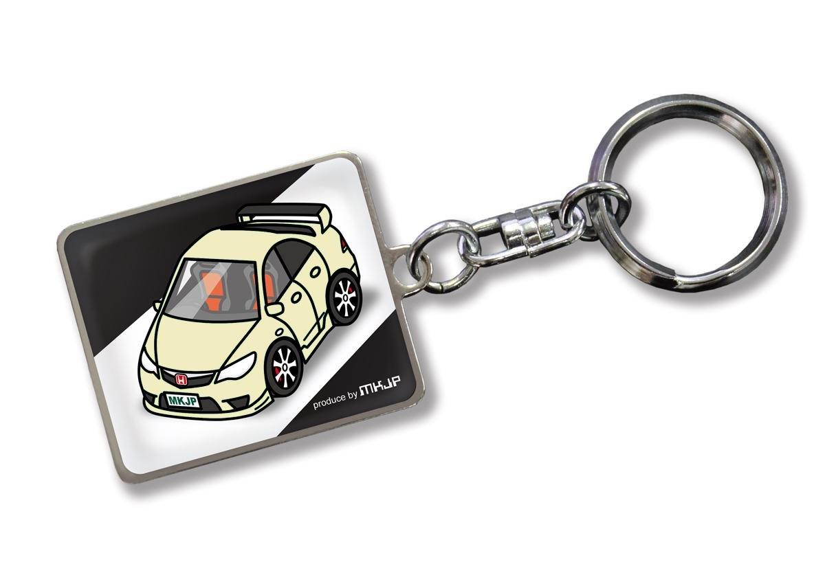 

Custom Keychain Honda Civic Type R FD2 Black Car Cream [MKJP] Base Color
