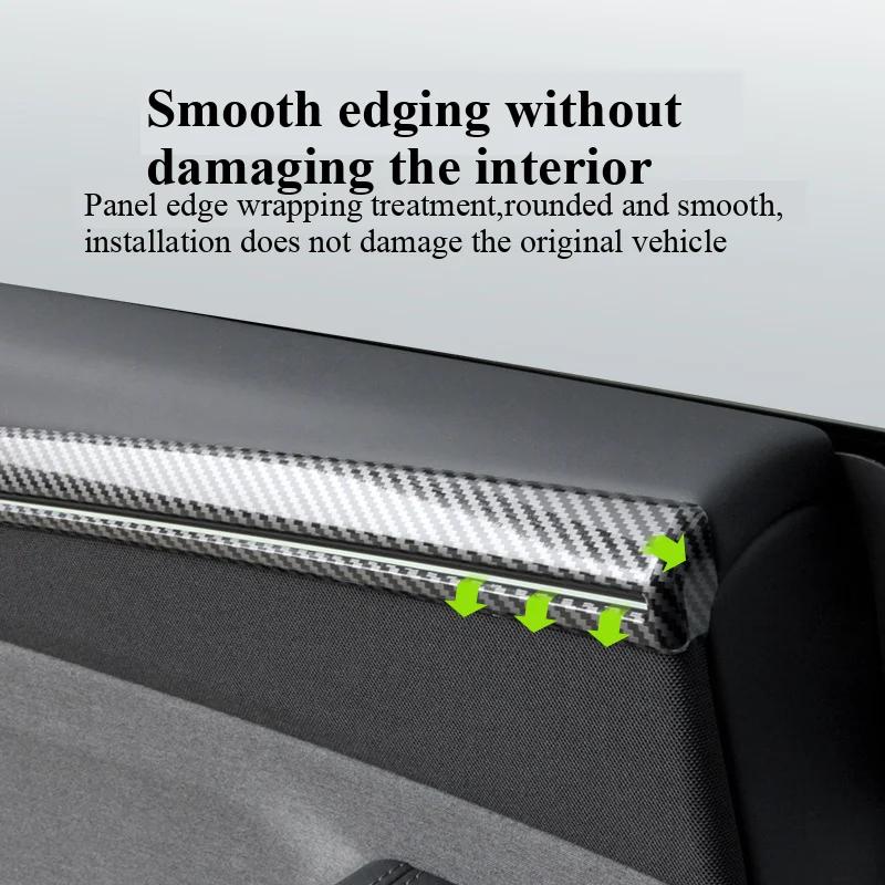 For Tesla Model Y Juniper 2025 Dashboard Trim Center Console Panel Sticker Cover Carbon Fiber ABS Decoration Car Accessories