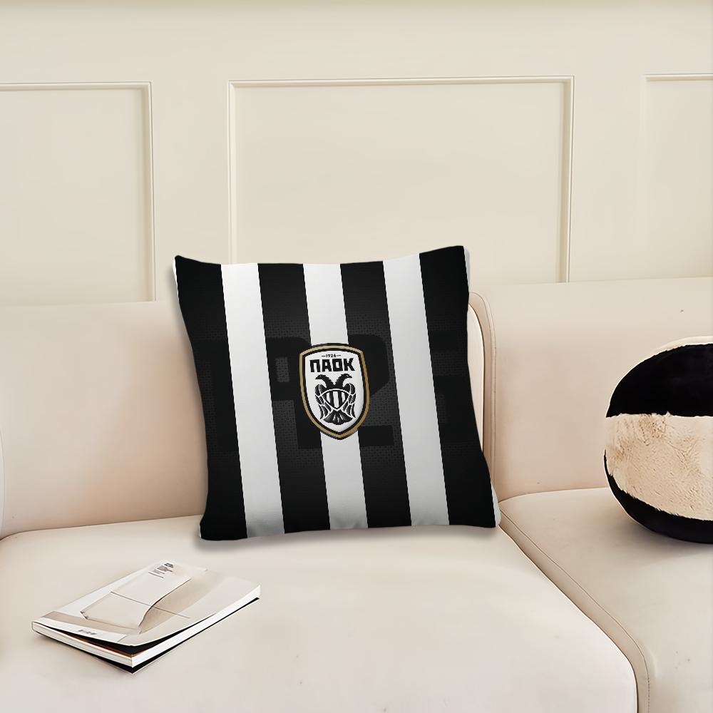 Piłka nożna T-Saloniki P-Paok Poszewka na poduszkę Pokój dzienny Wezgłowie Biuro Poduszka Sypialnia Poduszka Sofa Poduszka na drzemkę
