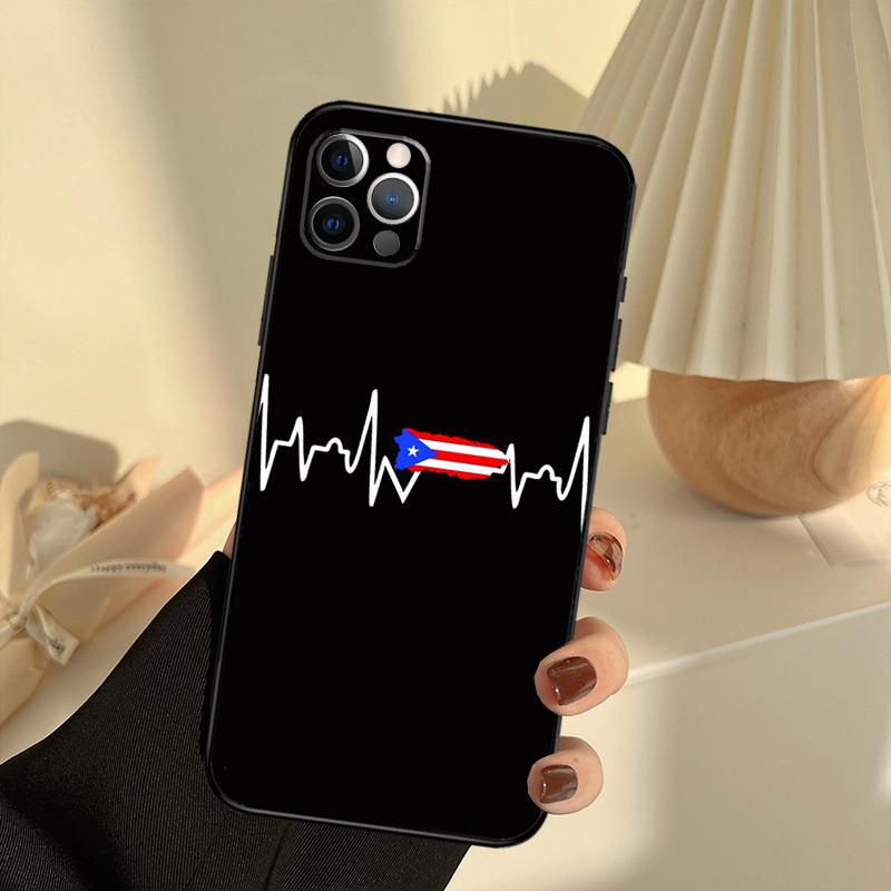 Puerto Rico Flag Phone Case For iPhone 16 14 13 12 11 15 17 Pro Max 13 Mini 15 16 Plus 16e 17 Air Cover Funda