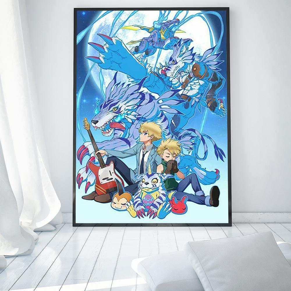 

Аниме Digimon холст постер Agumon Taichi персонаж мультфильма домашняя Настенная живопись печать картина Спальня Декор в гостиную фреска 40X50CM NO FRAME