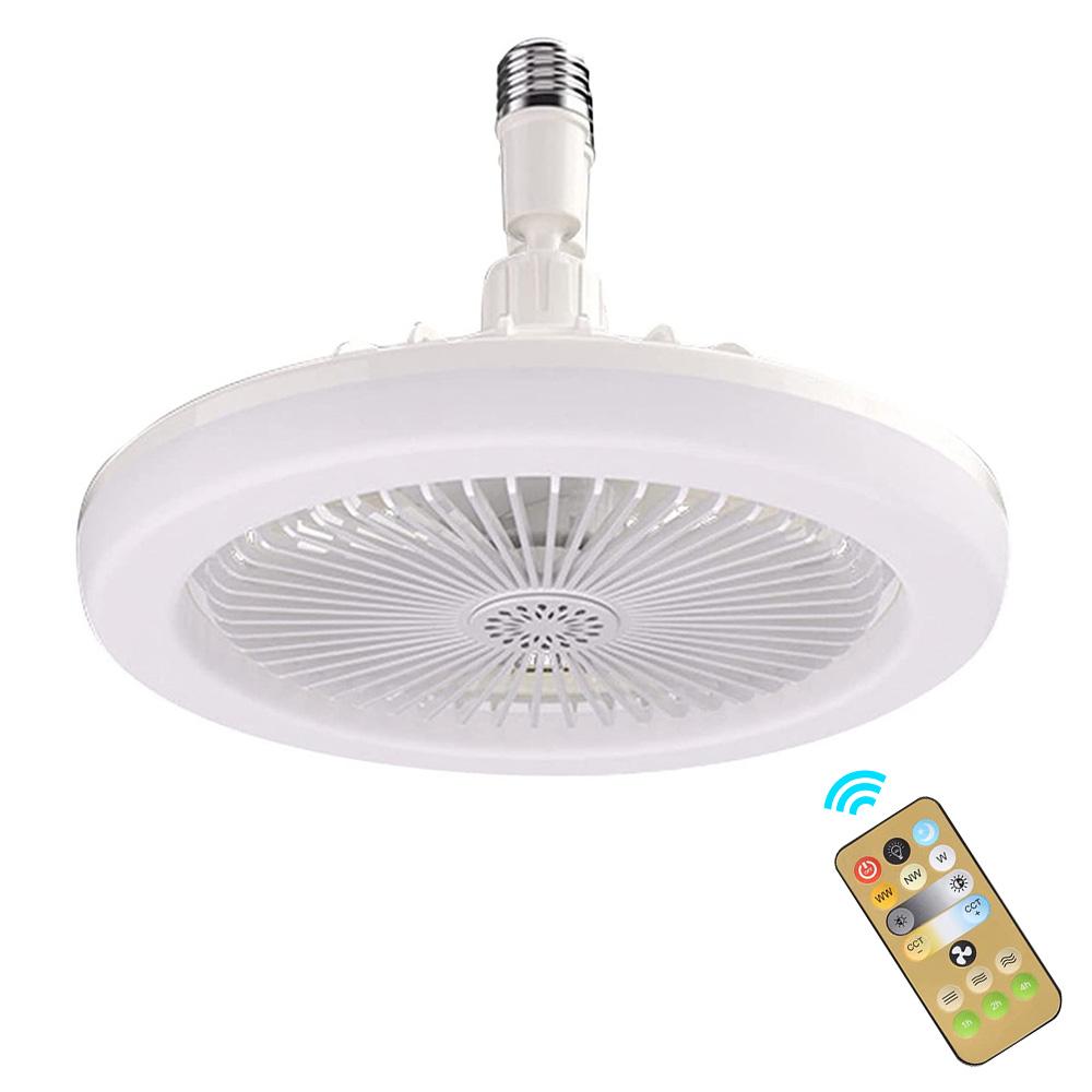 30W Ceiling Fan With Lights LED Modern Thin Enclosed Fan Lighting Remote Control 3-Color Changing Light Fan Home Lamps AC86-25V