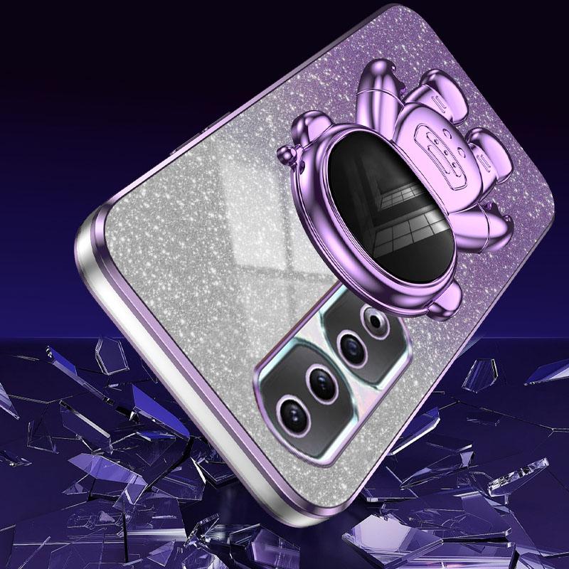 For Honor 90 Pro Astronaut Kickstand Phone Case PC+TPU Anti-Scratch Cell Phone Cover