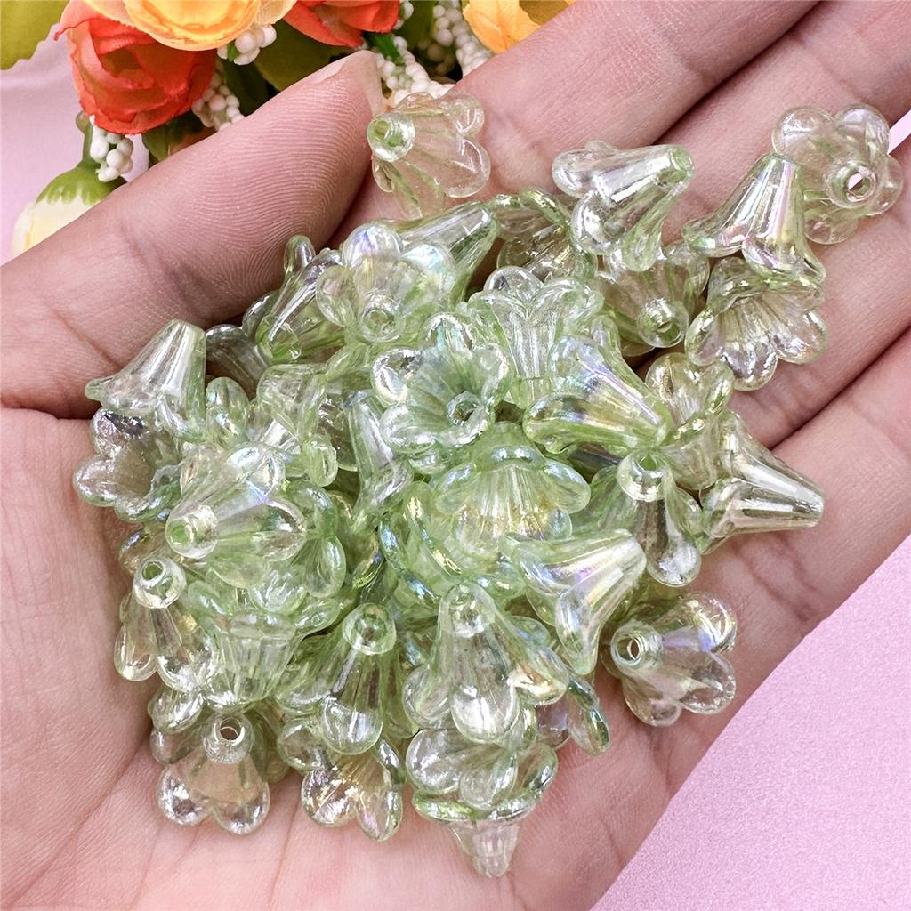 Necklace Morning Glory Bracelets 200PCS 12*11.5mm DIY Jewelry Accessories Acrylic Loose Beads Earrings Jewelry Making  beads