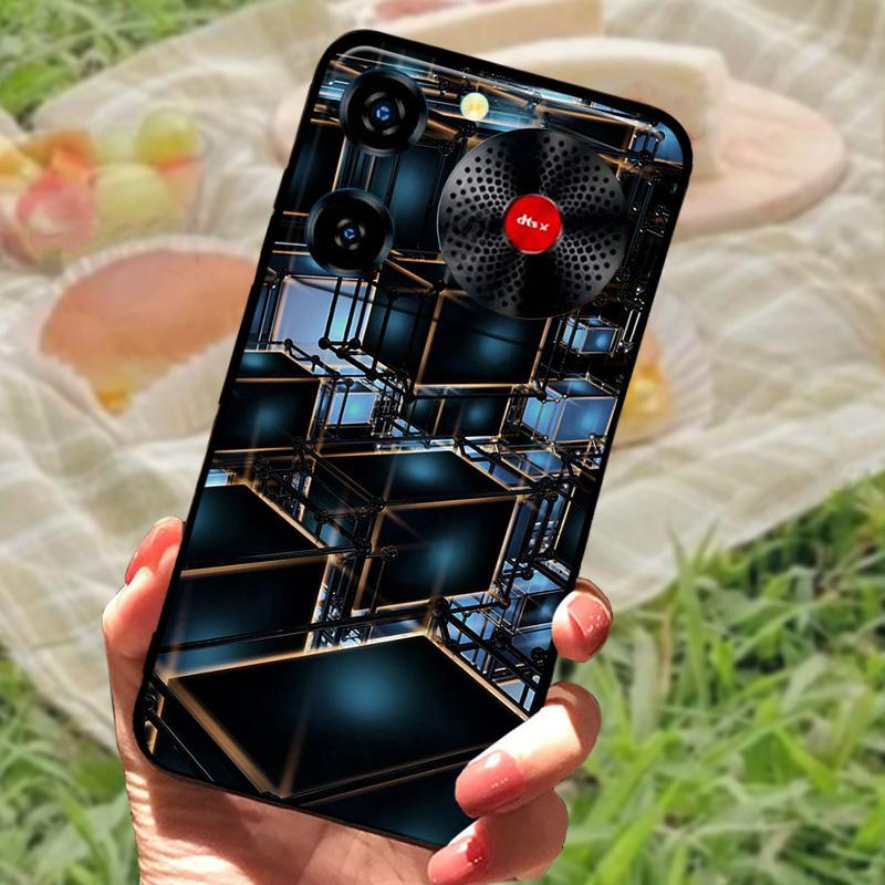 Per ZTE Nubia Custodia Musica Antiurto TPU Silicone Nero Paraurti Cover Per ZTE Nubia Custodie Telefono Musica Carina Cover Posteriore Fundas Capa