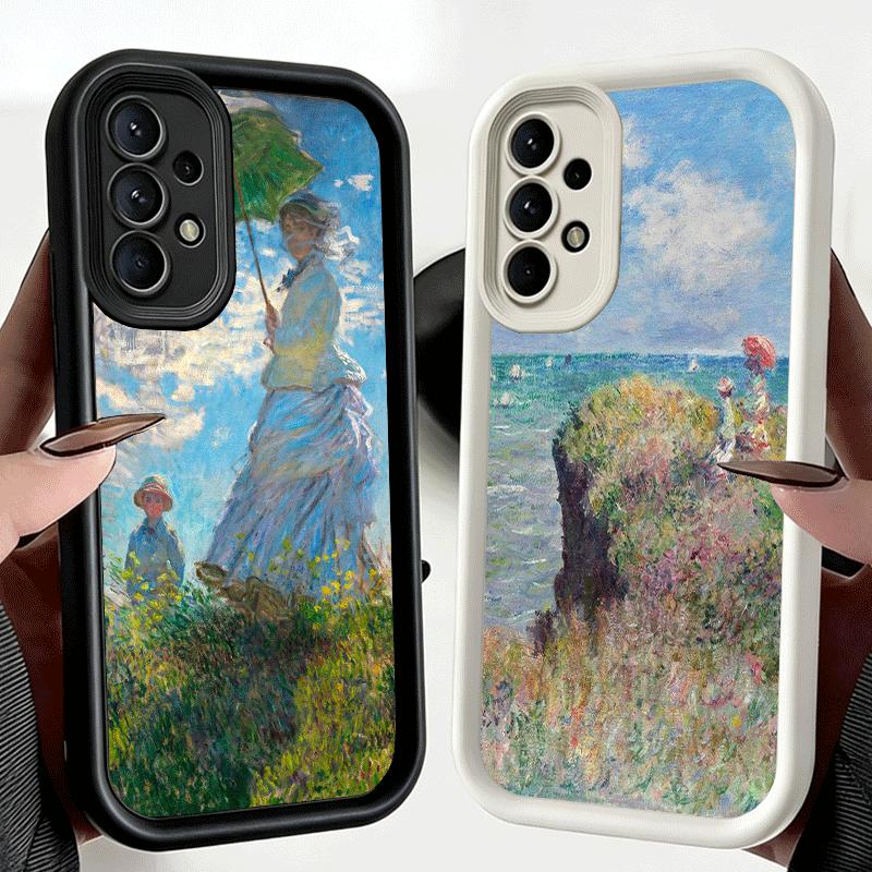 Phone Case for Samsung Galaxy A17 A16 A15 A14 A13 Claude Monet Oil Painting A56 A36 A26 A55 A35 A25 A54 A34 A24 A53 A33 A23 A07