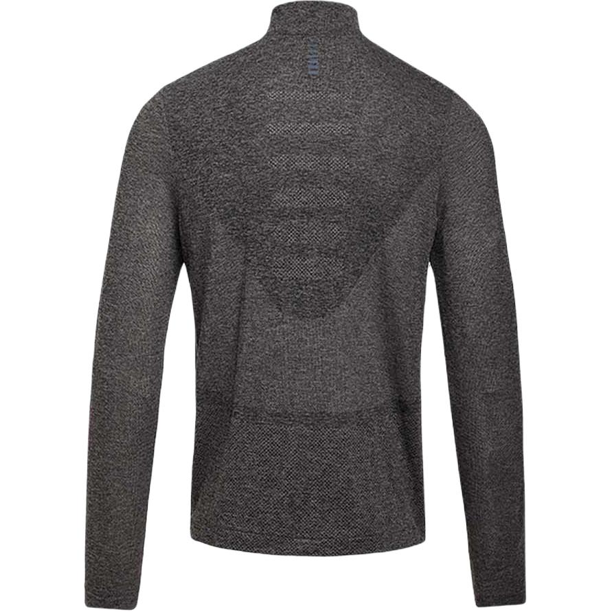 Under Armour Seamless Stride Half High Neck Solid Color Comfortable Casual Moisture Wicking Long Sleeve T-Shirt Men Tops Dawn-Gray Pink 1378168-009